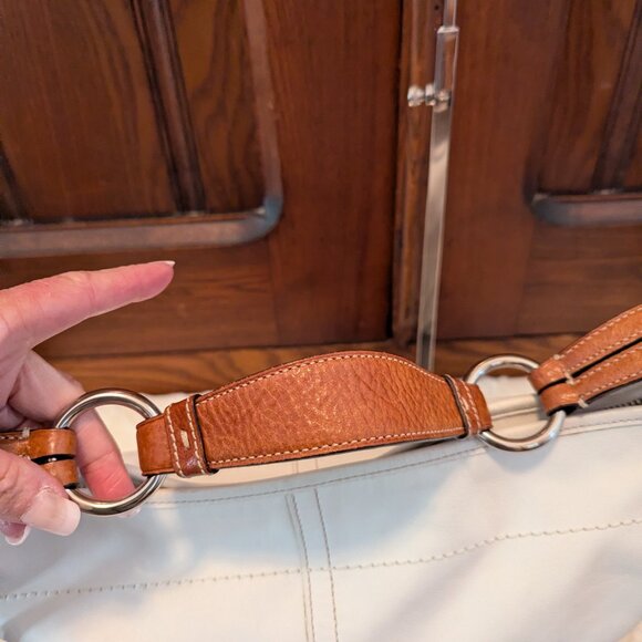 Coach SoHo Hobo Medium Bag Legacy Y2K white Leather 3651 - excellent condition - Picture 9 of 12